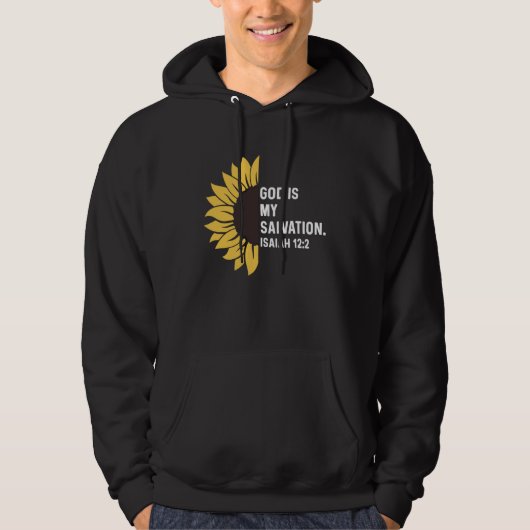 Isaiah 122 12 2 God Jesus Religious Quote Christia Hoodie (Voorkant)