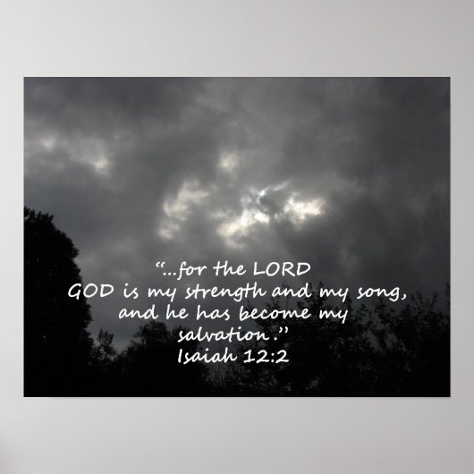"Isaiah 12:2" door Carter L. Shepard Poster (Voorkant)