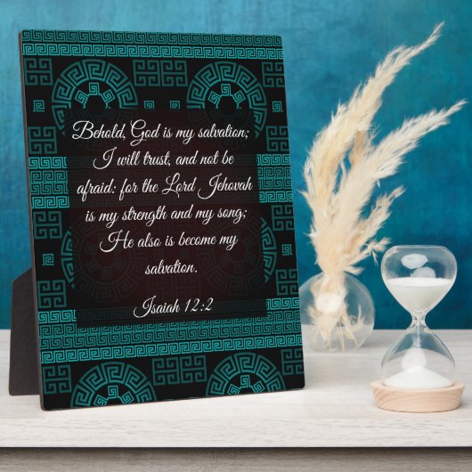 Isaiah 12:2 fotoplaat (Zijkant)