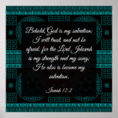 Isaiah 12:2 Poster (Voorkant)