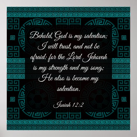 Isaiah 12:2 Poster (Voorkant)
