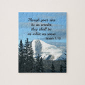 Isaiah 1:18 Hoewel je zonden net zo sjaal zijn... Legpuzzel (Verticaal)