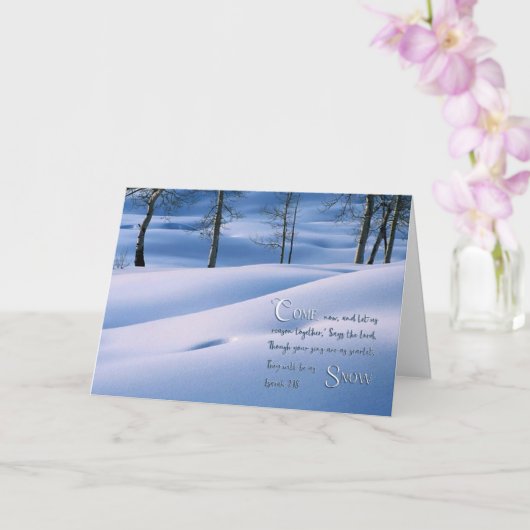 Isaiah 1:18 Inspirerend Kaart (Orchidee)