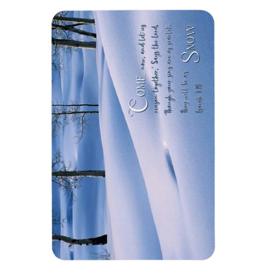 Isaiah 1:18 Inspirerend Magneet (Verticaal)