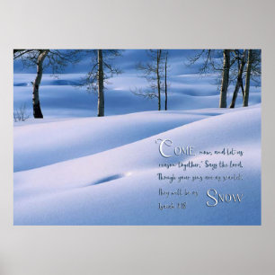 Isaiah 1:18 Inspirerend Poster