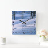 Isaiah 1:18 Inspirerend Vierkante Klok (Huis)