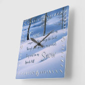 Isaiah 1:18 Inspirerend vierkante wandklok (Hoek)