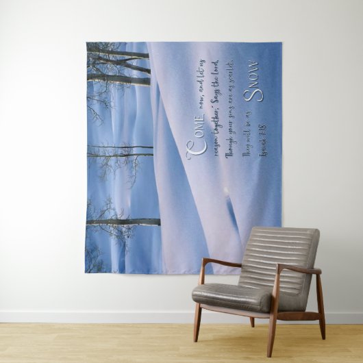 Isaiah 1:18 Inspirerend Wandkleed (In situ)