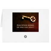 Isaiah 22:22 Sleutel van het Huis van David Bible  (Achterkant Horizontaal)