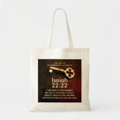 Isaiah 22:22 Sleutel van het Huis van David Bible  Tote Bag (Voorkant)