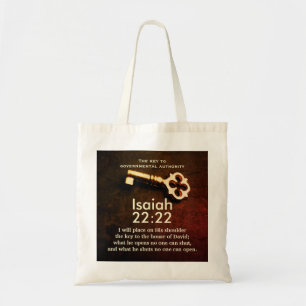 Isaiah 22:22 Sleutel van het Huis van David Bible  Tote Bag