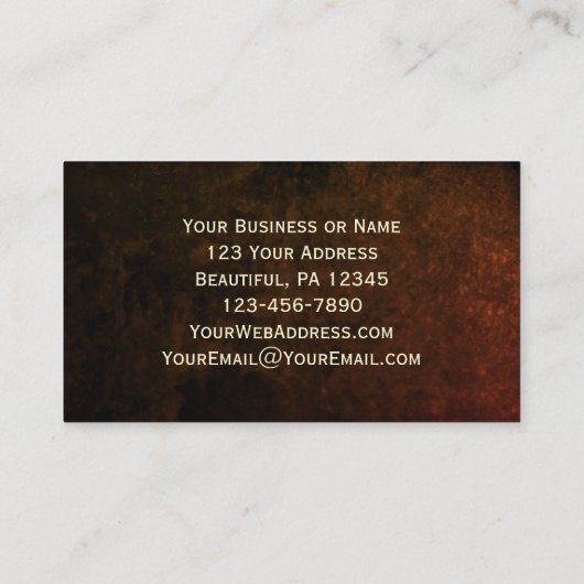 Isaiah 22:22 Sleutel van het Huis van David Bible  Visitekaartje (Achterkant)