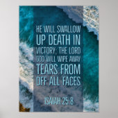 Isaiah 25:8 Bijbelversie Poster (Voorkant)
