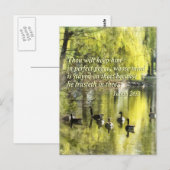 Isaiah 26-3.. die je verwelkt houdt hem in perfect briefkaart (Voorkant / Achterkant)