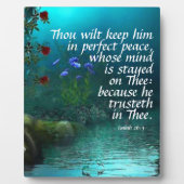 Isaiah 26:3 fotoplaat (Voorkant)