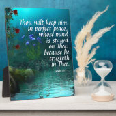 Isaiah 26:3 fotoplaat (Zijkant)