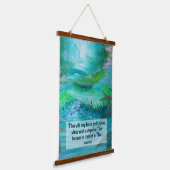 Isaiah 26:3 hangend wandkleed (Gebogen)