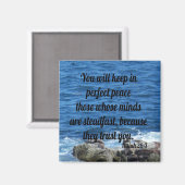 Isaiah 26:3 magneet (Voorkant / Achterkant)