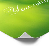 Isaiah 26:3, Oranje papaver Poster (Hoek)