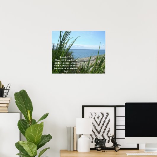Isaiah 26:3 Poster (Thuiskantoor)