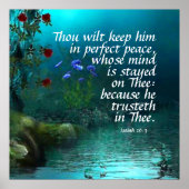 Isaiah 26:3 poster (Voorkant)