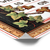 Isaiah 26:3 Victoriaans Poster van de Manuscript (Hoek)