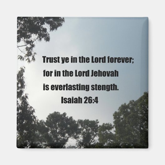 Isaiah 26:4 magneet (Voorkant)