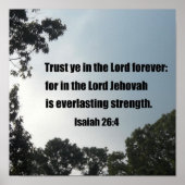 Isaiah 26:4 poster (Voorkant)