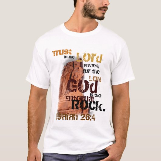 Isaiah 26:4-shirt t-shirt (Voorkant)