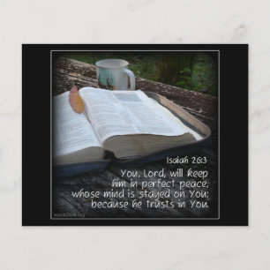 Isaiah 26v3 - Perfecte vrede - Bijbel Flyer
