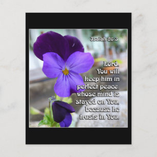 Isaiah 26v3 - Perfecte vrede - Bloem Flyer