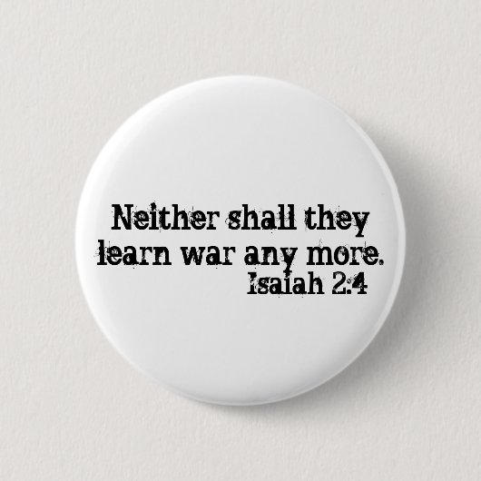 Isaiah 2:4 Button (Voorkant)