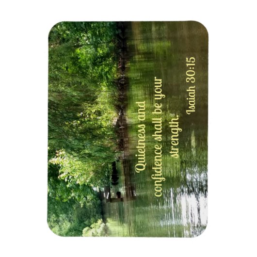 Isaiah 30:15 De rust en het vertrouwen zijn Magneet (Verticaal)