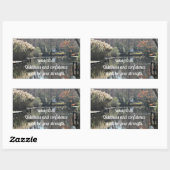 Isaiah 30:15 De rust en het vertrouwen zijn Rechthoekige Sticker (Vel)