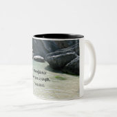 Isaiah 30:15 De rust en het vertrouwen zullen.... Tweekleurige Koffiemok (Voorkant rechts)