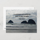 Isaiah 30:15 In rust en vertrouwen moet Briefkaart (Voorkant / Achterkant)