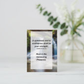 Isaiah 30:15 In rust en vertrouwen moet Informatiekaartje (Staand voorkant)