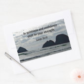 Isaiah 30:15 In rust en vertrouwen moet Rechthoekige Sticker (Envelop)