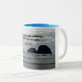 Isaiah 30:15 In rust en vertrouwen moet Tweekleurige Koffiemok (Voorkant rechts)