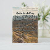 Isaiah 30:1 KJV Bijbel verse Pic Flat Wenskaart Kaart (Staand voorkant)