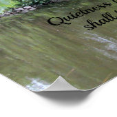 Isaiah 31:5 Zwakheid en vertrouwen zijn uw Poster (Hoek)