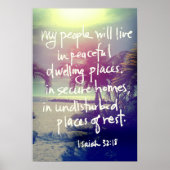 Isaiah 32:18 Poster (Voorkant)