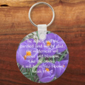 Isaiah 35:1-2 ~ The Crocus Sleutelhanger (Voorkant)