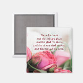 Isaiah 35:1 - de woestijn is blij en bloesem magneet (Voorkant / Achterkant)