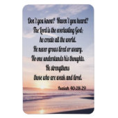 Isaiah 40:28-29 magneet (Verticaal)