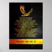 Isaiah 40:28-31 Bijbelversie Poster (Voorkant)