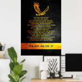 Isaiah 40:28-31 Bijbelversie Poster (Thuiskantoor)