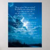 Isaiah 40;28-31 - Inspirerend Poster (Voorkant)