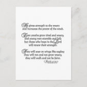 Isaiah 40:29-31 briefkaart (Voorkant)