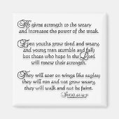 Isaiah 40:29-31 magneet (Voorkant)